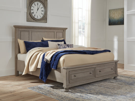 Lettner Queen Panel Storage Bed Milwaukee Furniture of Chicago - Furniture Store in Chicago Serving Humbolt Park, Roscoe Village, Avondale, & Homan Square