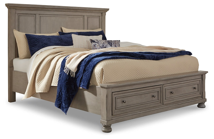 Lettner California King Panel Storage bed Milwaukee Furniture of Chicago - Furniture Store in Chicago Serving Humbolt Park, Roscoe Village, Avondale, & Homan Square