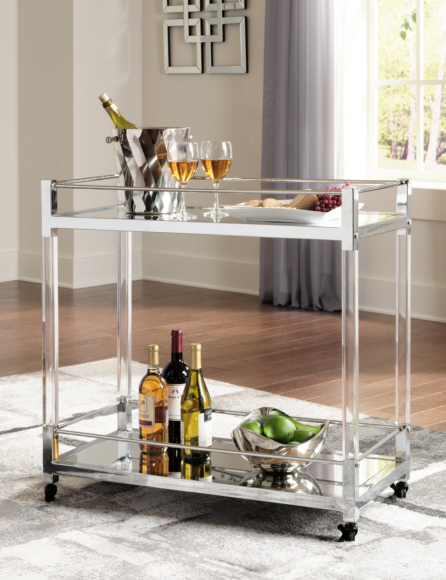 Chaseton Bar Cart Milwaukee Furniture of Chicago - Furniture Store in Chicago Serving Humbolt Park, Roscoe Village, Avondale, & Homan Square