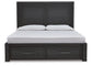 Foyland California King Panel Storage Bed Milwaukee Furniture of Chicago - Furniture Store in Chicago Serving Humbolt Park, Roscoe Village, Avondale, & Homan Square