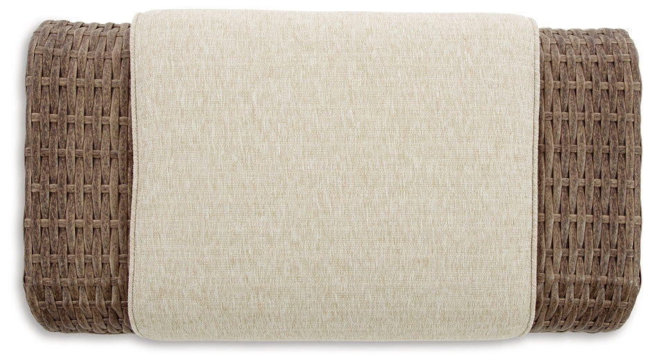 Sandy Bloom Ottoman with Cushion Milwaukee Furniture of Chicago - Furniture Store in Chicago Serving Humbolt Park, Roscoe Village, Avondale, & Homan Square