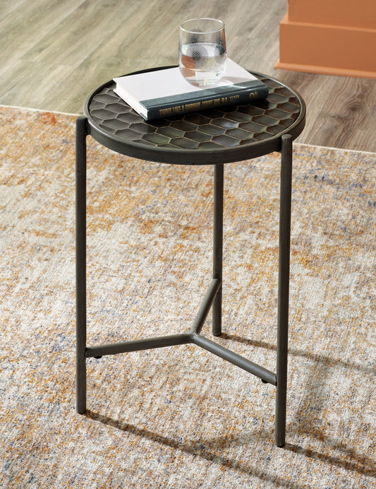 Doraley Round End Table Milwaukee Furniture of Chicago - Furniture Store in Chicago Serving Humbolt Park, Roscoe Village, Avondale, & Homan Square
