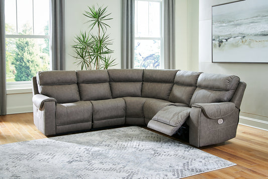 Starbot 5-Piece Power Reclining Sectional Milwaukee Furniture of Chicago - Furniture Store in Chicago Serving Humbolt Park, Roscoe Village, Avondale, & Homan Square