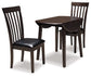 Hammis Dining Table and 2 Chairs Milwaukee Furniture of Chicago - Furniture Store in Chicago Serving Humbolt Park, Roscoe Village, Avondale, & Homan Square