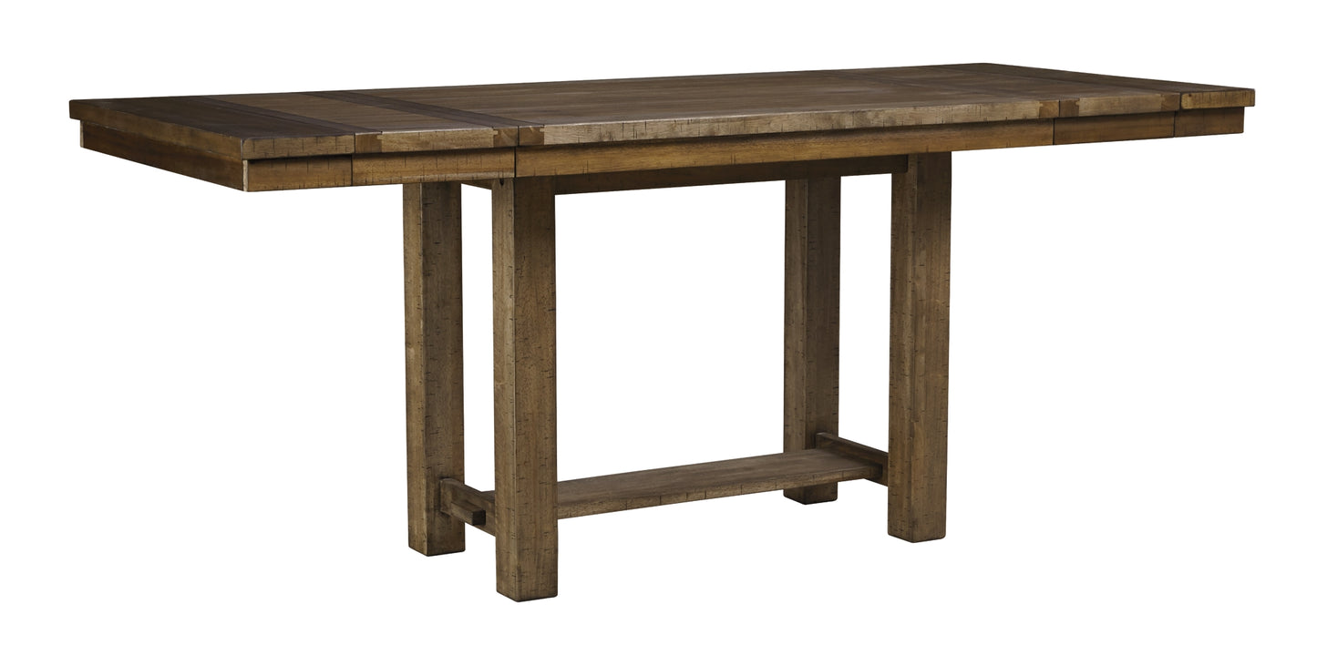 Moriville Counter Height Dining Table and 4 Barstools Milwaukee Furniture of Chicago - Furniture Store in Chicago Serving Humbolt Park, Roscoe Village, Avondale, & Homan Square