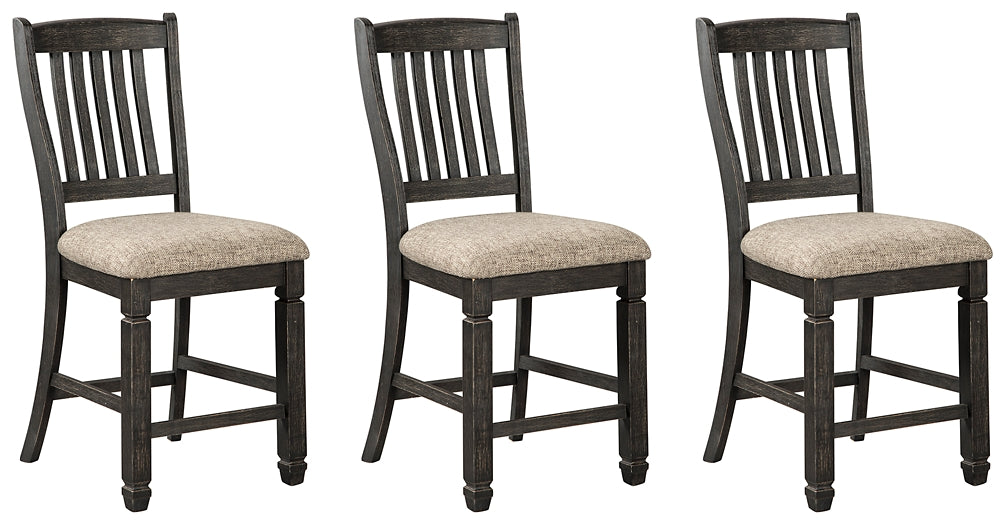 Tyler Creek Counter Height Dining Table and 4 Barstools Milwaukee Furniture of Chicago - Furniture Store in Chicago Serving Humbolt Park, Roscoe Village, Avondale, & Homan Square