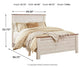 Willowton Queen Panel Bed with Mirrored Dresser, Chest and Nightstand Milwaukee Furniture of Chicago - Furniture Store in Chicago Serving Humbolt Park, Roscoe Village, Avondale, & Homan Square