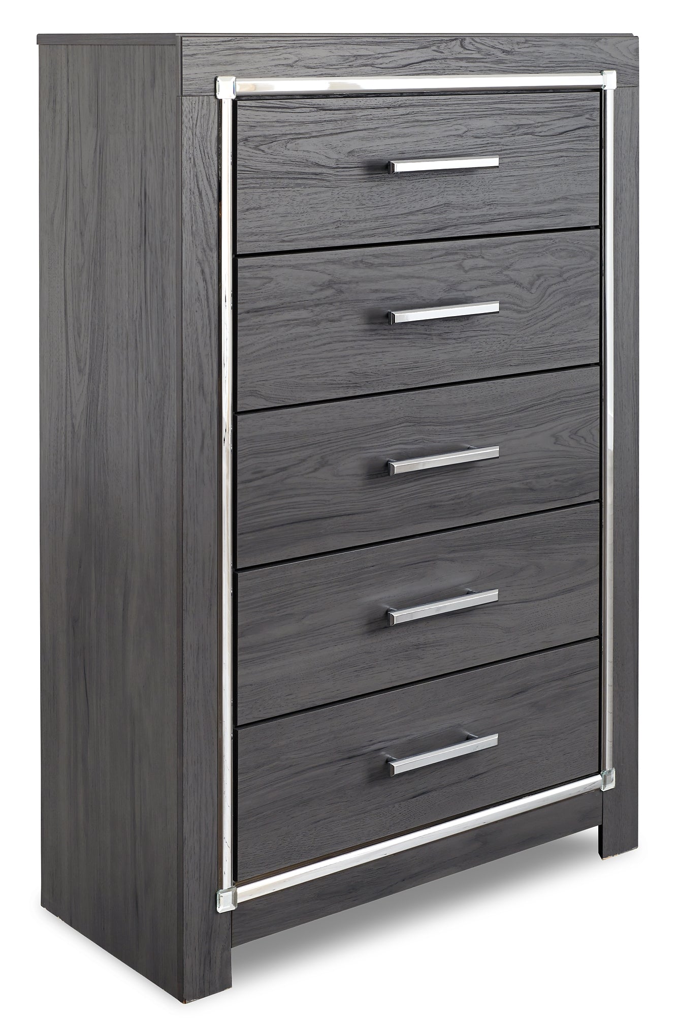 Lodanna King Panel Bed with Mirrored Dresser, Chest and 2 Nightstands Milwaukee Furniture of Chicago - Furniture Store in Chicago Serving Humbolt Park, Roscoe Village, Avondale, & Homan Square