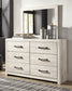 Cambeck Queen Panel Bed with 2 Storage Drawers with Mirrored Dresser Milwaukee Furniture of Chicago - Furniture Store in Chicago Serving Humbolt Park, Roscoe Village, Avondale, & Homan Square