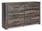 Drystan King Panel Bed with Dresser Milwaukee Furniture of Chicago - Furniture Store in Chicago Serving Humbolt Park, Roscoe Village, Avondale, & Homan Square