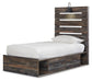 Drystan Twin Panel Bed with 4 Storage Drawers with Mirrored Dresser Milwaukee Furniture of Chicago - Furniture Store in Chicago Serving Humbolt Park, Roscoe Village, Avondale, & Homan Square