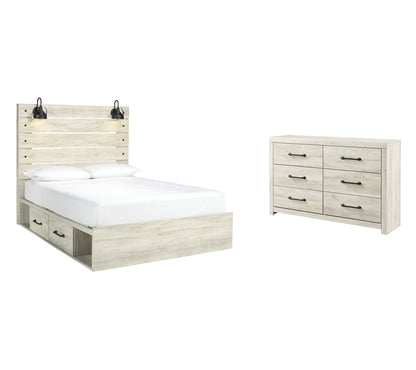 Cambeck Queen Panel Bed with 4 Storage Drawers with Dresser Milwaukee Furniture of Chicago - Furniture Store in Chicago Serving Humbolt Park, Roscoe Village, Avondale, & Homan Square