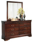 Alisdair California King Sleigh Bed with Mirrored Dresser and 2 Nightstands Milwaukee Furniture of Chicago - Furniture Store in Chicago Serving Humbolt Park, Roscoe Village, Avondale, & Homan Square
