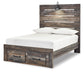 Drystan Full Panel Bed with 2 Storage Drawers with Dresser