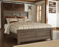 Juararo Queen Panel Bed with Mirrored Dresser and Chest Milwaukee Furniture of Chicago - Furniture Store in Chicago Serving Humbolt Park, Roscoe Village, Avondale, & Homan Square