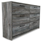 Baystorm Full Panel Bed with 6 Storage Drawers with Dresser Milwaukee Furniture of Chicago - Furniture Store in Chicago Serving Humbolt Park, Roscoe Village, Avondale, & Homan Square