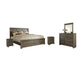 Juararo California King Panel Bed with Mirrored Dresser and 2 Nightstands Milwaukee Furniture of Chicago - Furniture Store in Chicago Serving Humbolt Park, Roscoe Village, Avondale, & Homan Square