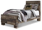Derekson Twin Panel Bed with Dresser Milwaukee Furniture of Chicago - Furniture Store in Chicago Serving Humbolt Park, Roscoe Village, Avondale, & Homan Square