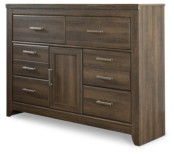 Juararo California King Poster Bed with Dresser Milwaukee Furniture of Chicago - Furniture Store in Chicago Serving Humbolt Park, Roscoe Village, Avondale, & Homan Square