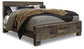 Derekson King Panel Bed with Mirrored Dresser, Chest and 2 Nightstands Milwaukee Furniture of Chicago - Furniture Store in Chicago Serving Humbolt Park, Roscoe Village, Avondale, & Homan Square