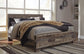 Derekson King Panel Bed with Mirrored Dresser, Chest and 2 Nightstands Milwaukee Furniture of Chicago - Furniture Store in Chicago Serving Humbolt Park, Roscoe Village, Avondale, & Homan Square