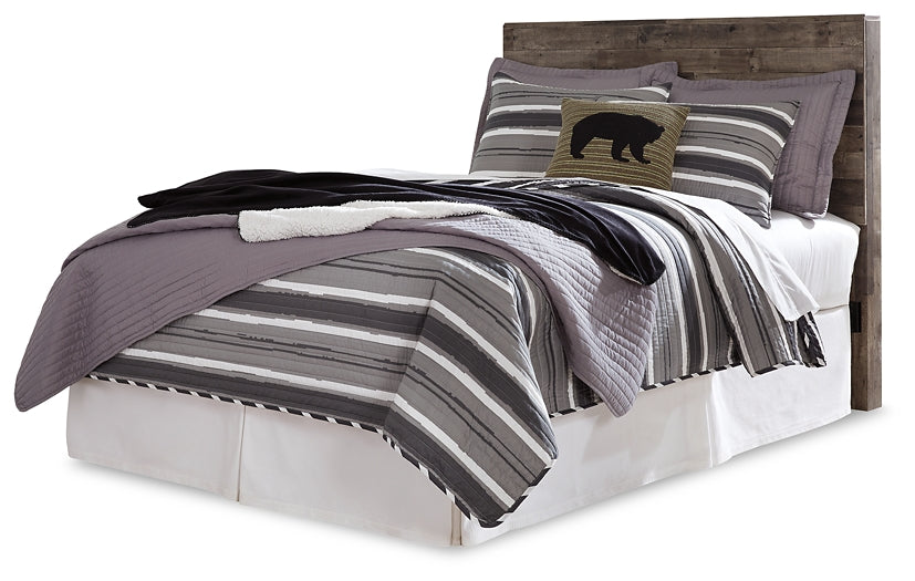 Derekson Full Panel Headboard with Mirrored Dresser, Chest and Nightstand Milwaukee Furniture of Chicago - Furniture Store in Chicago Serving Humbolt Park, Roscoe Village, Avondale, & Homan Square