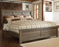 Juararo King Panel Bed with Mirrored Dresser and 2 Nightstands Milwaukee Furniture of Chicago - Furniture Store in Chicago Serving Humbolt Park, Roscoe Village, Avondale, & Homan Square