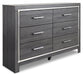 Lodanna Queen/Full Upholstered Panel Headboard with Dresser Milwaukee Furniture of Chicago - Furniture Store in Chicago Serving Humbolt Park, Roscoe Village, Avondale, & Homan Square