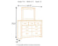 Brinxton King/California King Panel Headboard with Mirrored Dresser, Chest and Nightstand Milwaukee Furniture of Chicago - Furniture Store in Chicago Serving Humbolt Park, Roscoe Village, Avondale, & Homan Square