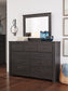 Brinxton King Panel Bed with Mirrored Dresser, Chest and Nightstand Milwaukee Furniture of Chicago - Furniture Store in Chicago Serving Humbolt Park, Roscoe Village, Avondale, & Homan Square