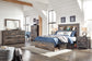 Drystan Full Bookcase Bed with 2 Storage Drawers with Mirrored Dresser and Chest Milwaukee Furniture of Chicago - Furniture Store in Chicago Serving Humbolt Park, Roscoe Village, Avondale, & Homan Square