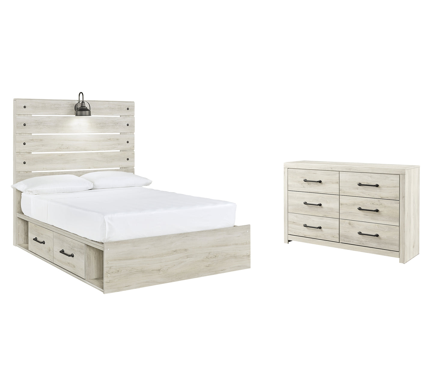 Cambeck Full Panel Bed with 4 Storage Drawers with Dresser Milwaukee Furniture of Chicago - Furniture Store in Chicago Serving Humbolt Park, Roscoe Village, Avondale, & Homan Square