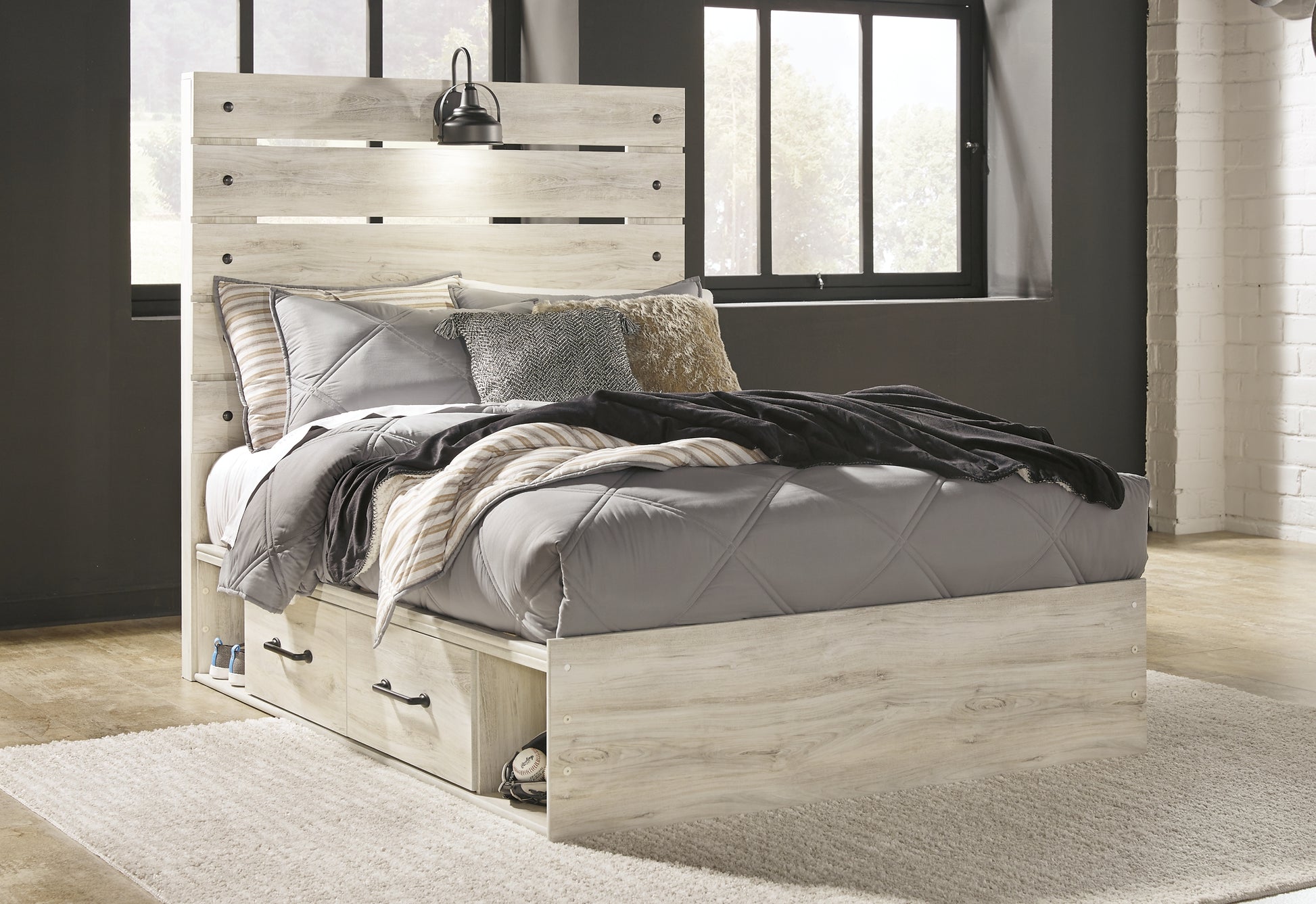 Cambeck Full Panel Bed with 4 Storage Drawers with Dresser Milwaukee Furniture of Chicago - Furniture Store in Chicago Serving Humbolt Park, Roscoe Village, Avondale, & Homan Square