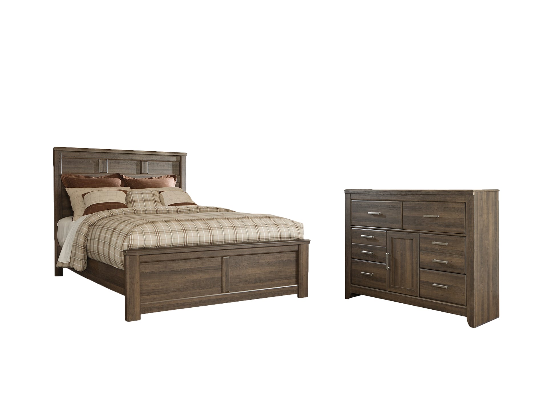 Juararo Queen Panel Bed with Dresser Milwaukee Furniture of Chicago - Furniture Store in Chicago Serving Humbolt Park, Roscoe Village, Avondale, & Homan Square