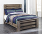 Zelen Full Panel Bed with Mirrored Dresser Milwaukee Furniture of Chicago - Furniture Store in Chicago Serving Humbolt Park, Roscoe Village, Avondale, & Homan Square