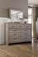 Zelen Full Panel Bed with Mirrored Dresser Milwaukee Furniture of Chicago - Furniture Store in Chicago Serving Humbolt Park, Roscoe Village, Avondale, & Homan Square