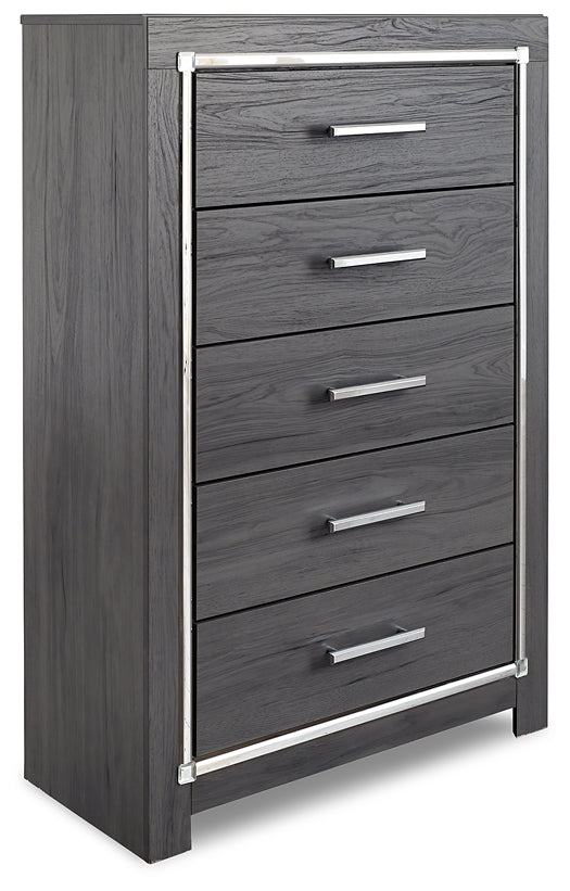 Lodanna Full Panel Bed with Mirrored Dresser and Chest Milwaukee Furniture of Chicago - Furniture Store in Chicago Serving Humbolt Park, Roscoe Village, Avondale, & Homan Square