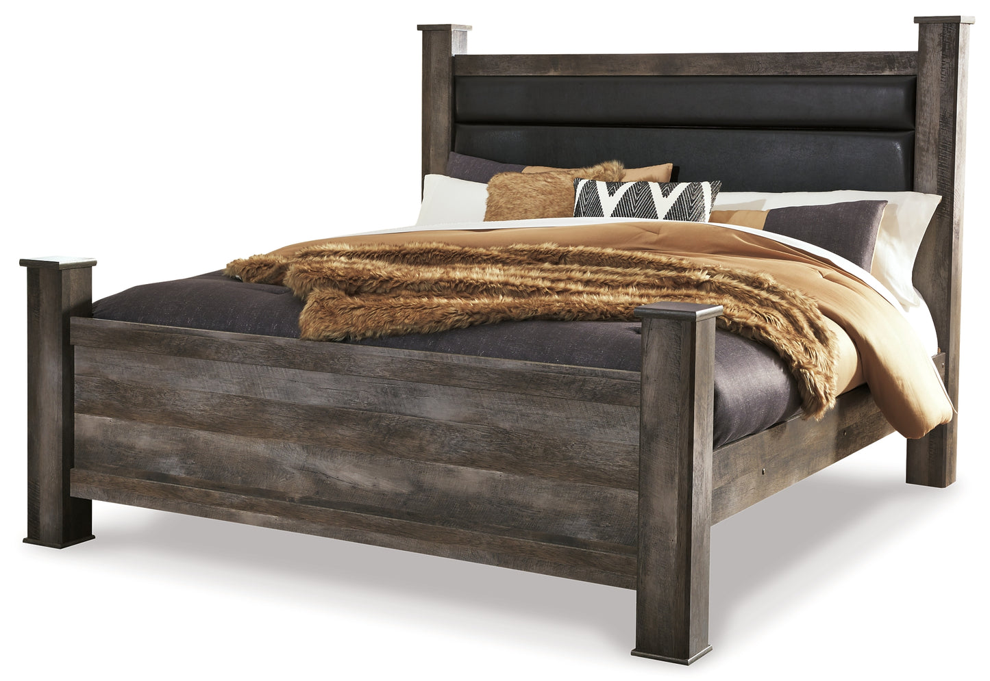 Wynnlow King Poster Bed with Dresser Milwaukee Furniture of Chicago - Furniture Store in Chicago Serving Humbolt Park, Roscoe Village, Avondale, & Homan Square