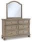 Lettner Twin Sleigh Bed with Mirrored Dresser and Chest Milwaukee Furniture of Chicago - Furniture Store in Chicago Serving Humbolt Park, Roscoe Village, Avondale, & Homan Square