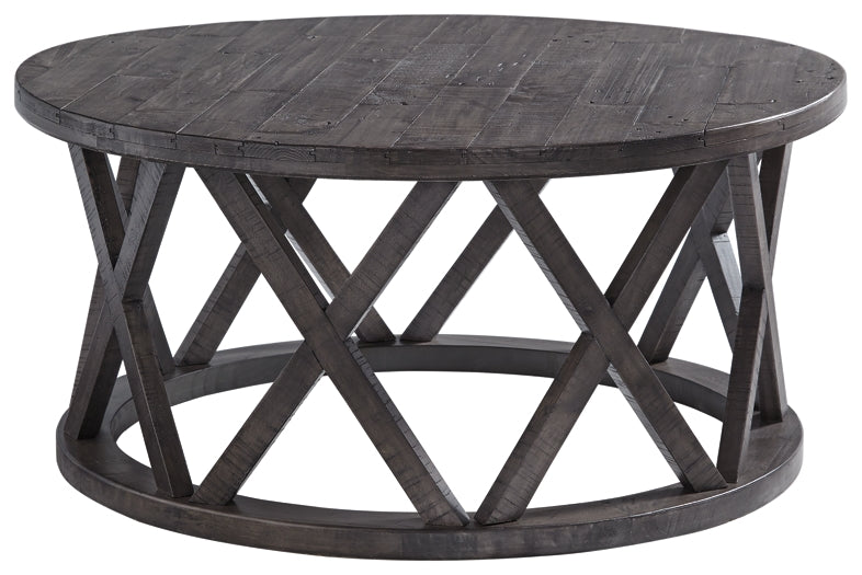 Sharzane Coffee Table with 1 End Table Milwaukee Furniture of Chicago - Furniture Store in Chicago Serving Humbolt Park, Roscoe Village, Avondale, & Homan Square