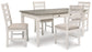 Skempton Dining Table and 4 Chairs Milwaukee Furniture of Chicago - Furniture Store in Chicago Serving Humbolt Park, Roscoe Village, Avondale, & Homan Square