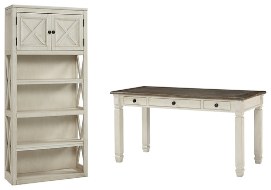 Bolanburg Home Office Desk and Storage Milwaukee Furniture of Chicago - Furniture Store in Chicago Serving Humbolt Park, Roscoe Village, Avondale, & Homan Square