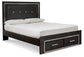 Kaydell Queen Panel Bed with Storage with Mirrored Dresser, Chest and Nightstand Milwaukee Furniture of Chicago - Furniture Store in Chicago Serving Humbolt Park, Roscoe Village, Avondale, & Homan Square