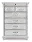 Kanwyn Queen Panel Bed with Mirrored Dresser and Chest Milwaukee Furniture of Chicago - Furniture Store in Chicago Serving Humbolt Park, Roscoe Village, Avondale, & Homan Square
