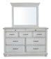 Kanwyn Queen Panel Bed with Mirrored Dresser and Chest Milwaukee Furniture of Chicago - Furniture Store in Chicago Serving Humbolt Park, Roscoe Village, Avondale, & Homan Square