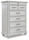 Kanwyn Queen Panel Bed with Mirrored Dresser and Chest Milwaukee Furniture of Chicago - Furniture Store in Chicago Serving Humbolt Park, Roscoe Village, Avondale, & Homan Square