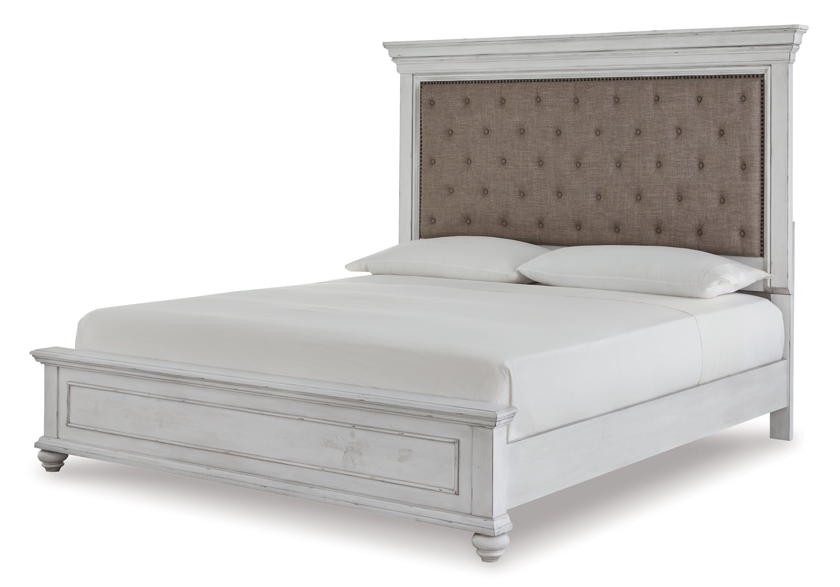 Kanwyn Queen Panel Bed with Mirrored Dresser and Chest Milwaukee Furniture of Chicago - Furniture Store in Chicago Serving Humbolt Park, Roscoe Village, Avondale, & Homan Square