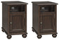 Barilanni 2 End Tables Milwaukee Furniture of Chicago - Furniture Store in Chicago Serving Humbolt Park, Roscoe Village, Avondale, & Homan Square