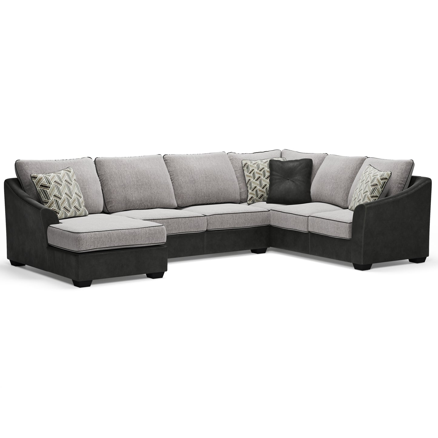 Bilgray 3-Piece Sectional with Ottoman Milwaukee Furniture of Chicago - Furniture Store in Chicago Serving Humbolt Park, Roscoe Village, Avondale, & Homan Square