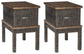 Stanah 2 End Tables Milwaukee Furniture of Chicago - Furniture Store in Chicago Serving Humbolt Park, Roscoe Village, Avondale, & Homan Square